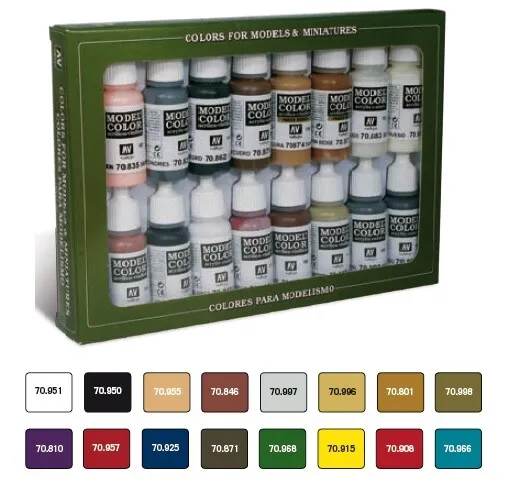 Vallejo Colour Paint Set - Imperial Rome Colours (16 x 17ml)