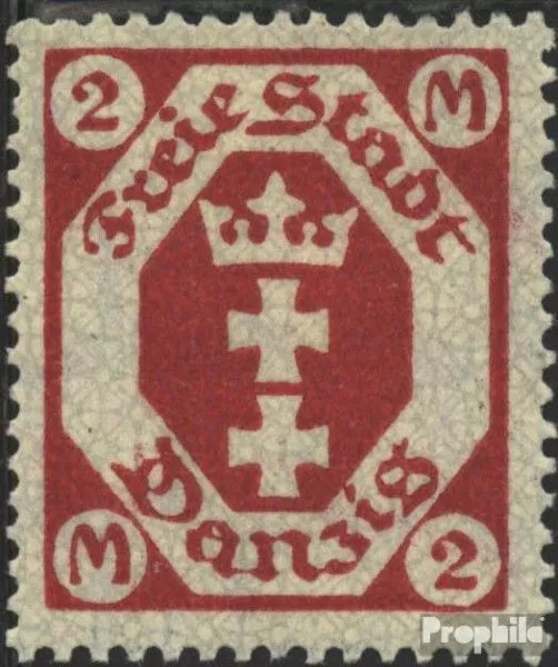 Danzig 96 postfrisch 1922 Freimarken