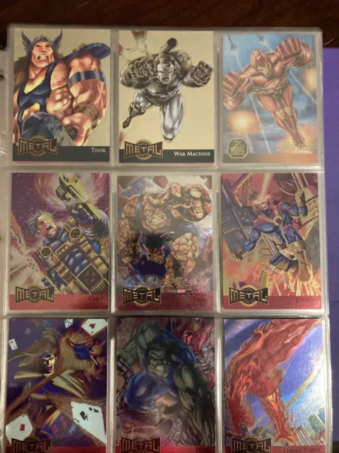 1995 Fleer Marvel Metal Base, Flashers & Blasters - Choose Your Card