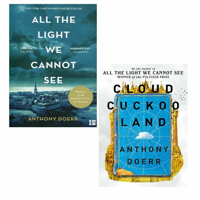 Anthony Doerr 2 Books Collection Set Cloud Cuckoo Land,All the Light We Cannot