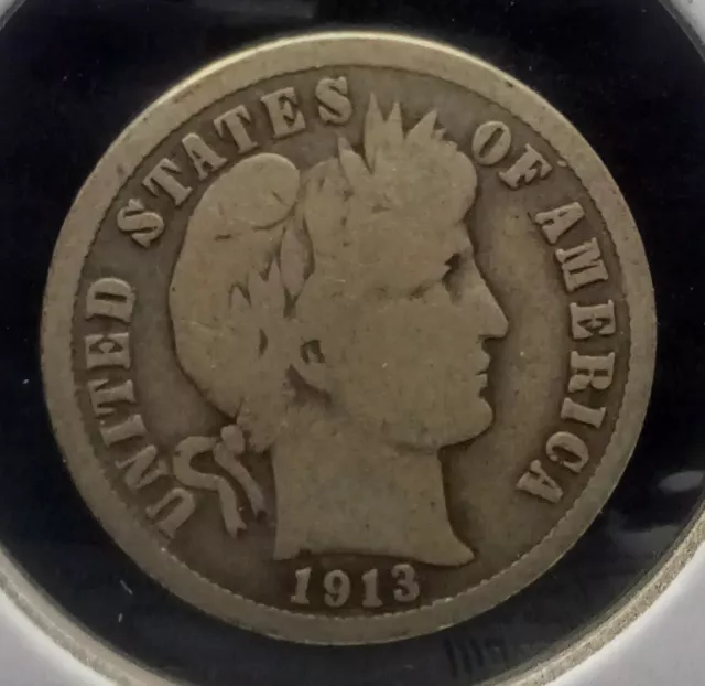 Lot of 4 Barber Dimes - 1912 P, 1913 P, 1914 P, 1916 P.  -#0210
