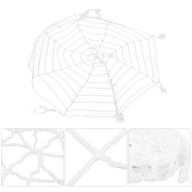 3.6m Spinnennetz Halloween Dekorationen Weißes Rundes Netz Gespenstische Spin FR
