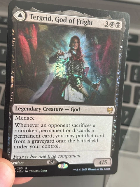 Tergrid, God of Fright // Tergid's Lantern 1x FOIL KHM MTG Kaldheim Rare MINT black Tergrid, God of Fright // Tergid's Lantern 1x FOIL KHM MTG Kaldheim Rare MINT black