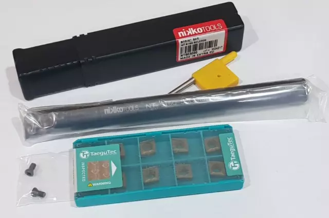 1pc NT-S16Q-SCLCR09 Boring Bar NIKKOTOOLS + 10pcs CCMT 09T308 WT TT8125 TAEGUTEC