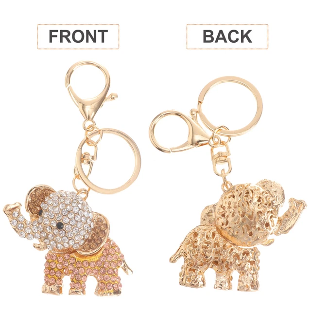 Jewelry Clasps Keyring Metal Keychain White Keychain Lady Bags 12