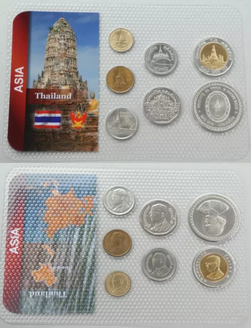 Thailand KMS Kursmünzensatz 1987-2012 im Blister unz.