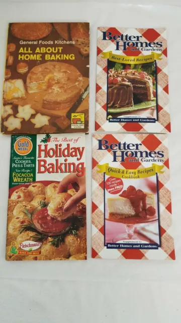 Holiday Baking/Best Loved Recipes/Home Baking VTG/Gold Medal Recipe Books BAKE