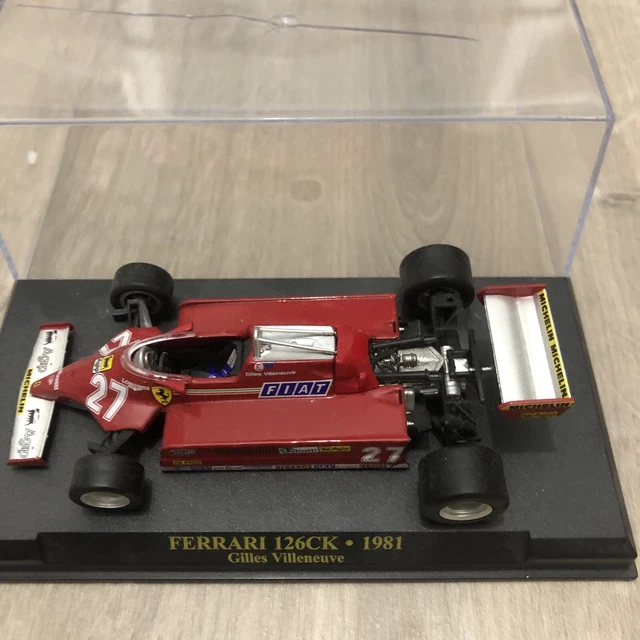 Miniature Altaya 1:24 – Ferrari 126 CK 1981 N°16 (Gilles Villeneuve) – GT Collection Neuve