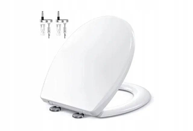 S22 WC Sitz, MUJIUSHI Toilettendeckel Oval Klodeckel mit Quick-Release-Funktion
