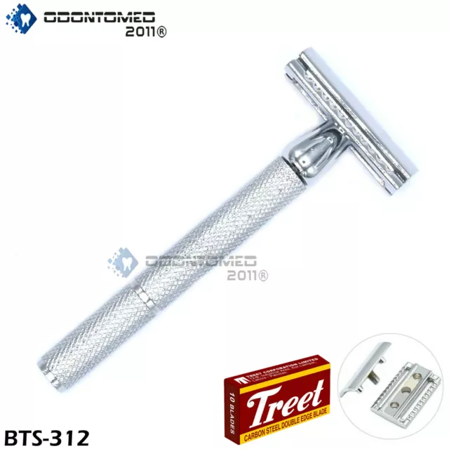 Professional Double Edge Safety Razor, with Blades Men's safety shaver BTS-312