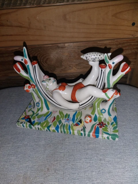 VILLEROY & BOCH figurine, Benedikt &friends,WELLNESS CAT in a