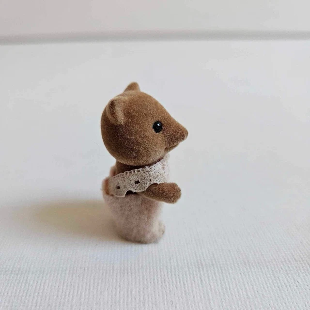 SYLVANIAN FAMILIES VINTAGE Slydale Fox Standing Baby Girl Calico