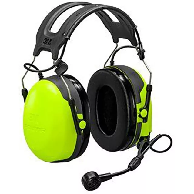 3M PELTOR CH-3 Headset with PTT, Headband, Small, Yellow - MT74H52A-111, FLX2