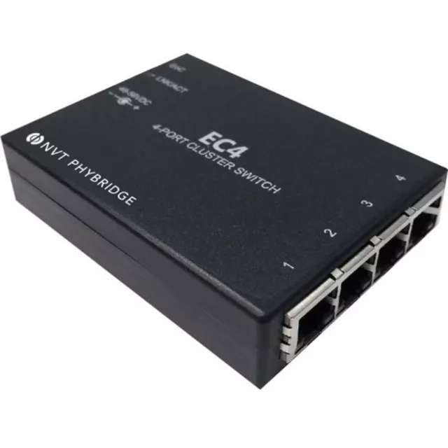 NVT Phybridge - NV-EC-04 - NVT Phybridge EC4 4-Port Cluster Switch - 4 x