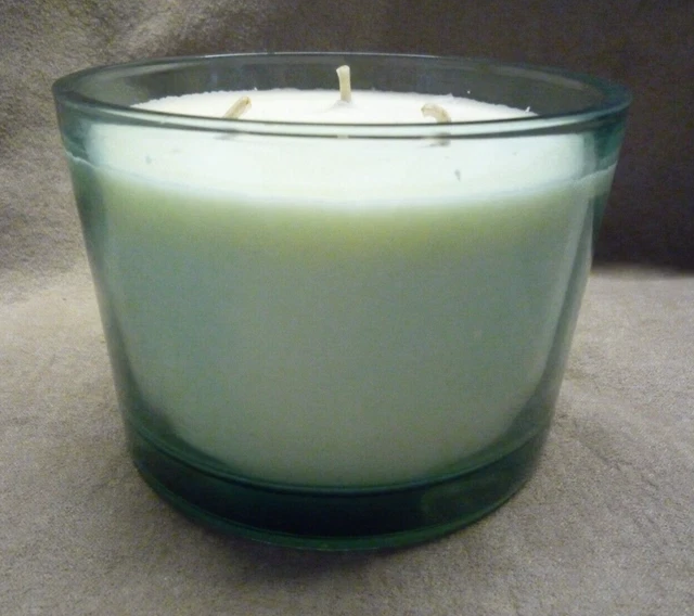 PARKS LONDON 3 Wick Candle Mystery Scented Aromatherapy Green Glass