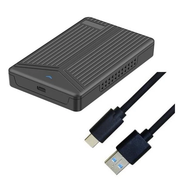 AISENS ASE-2530B Case Esterno Per Disco Rigido 2.5" SATA A USB 3.0: Alluminio, Supporta 9.5mm, UASP, LED Indicatore, Nero - 3