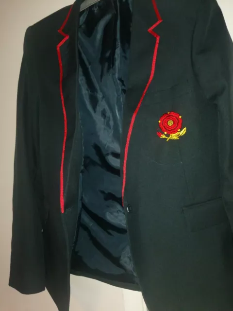 Blazer blu navy firma Banner giacca da ragazza taglia 14 nuova con etichette