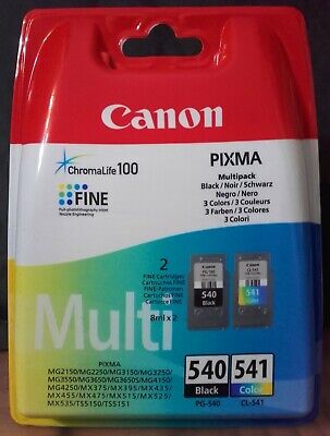 Canon Pixma Cartucce Originali Pg-540+Cl-541 -5225B006 Multipack Nero + Colore