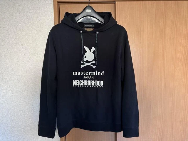 MASTERMIND JAPAN NEIGHBORHOOD Skull Rabbit Concho Hoodie Men L Black From Japan