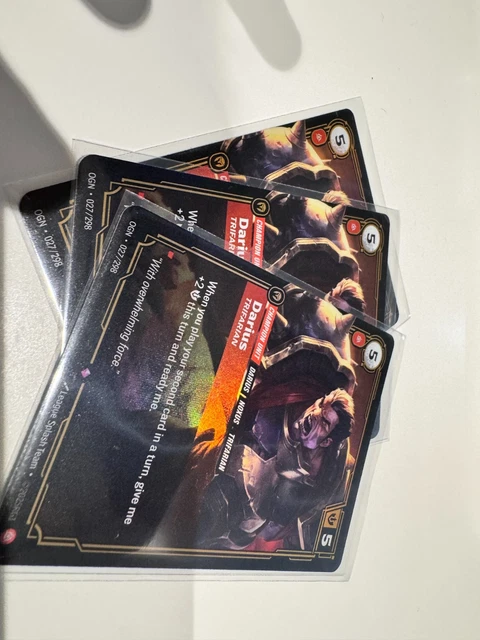 RIFTBOUND TCG DARIUS - Trifarian OGN 027/298 X3 Playset Card Game CCG ...