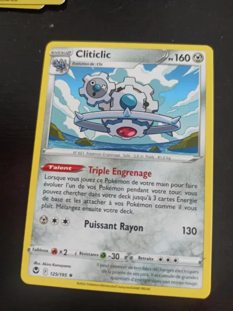 Carte Pokémon Cliticlic 125/195 Rare EB12 Tempête Argentée NEUF