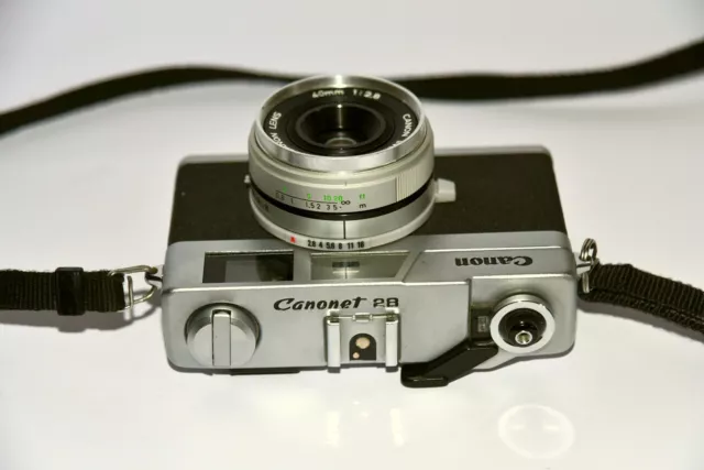 SEHR SCHÖNE CANONET 28 von CANON INC JAPAN mit 40 mm 2.8 OBJEKTIV - bitte lesen 2