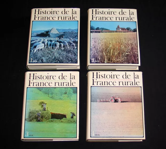 HISTOIRE DE LA FRANCE RURALE COLLECTION COMPLETE 4 VOLUMES Ed. SEUIL 1975 à 1977