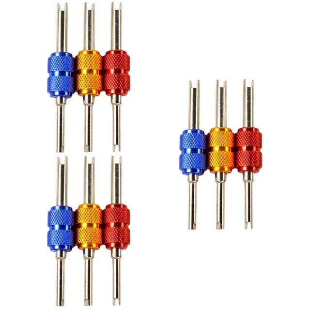 VALICLUD 5-teiliges Fahrradventil Werkzeug Set - Französisch Ventilkern Entferner