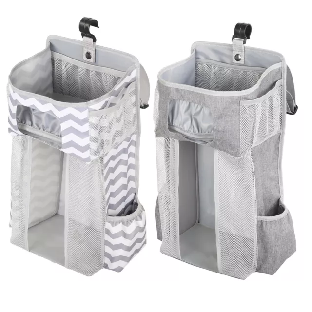 Hanging Diaper Caddy Baby Nursery Organizer Bag for Crib Changing Table
