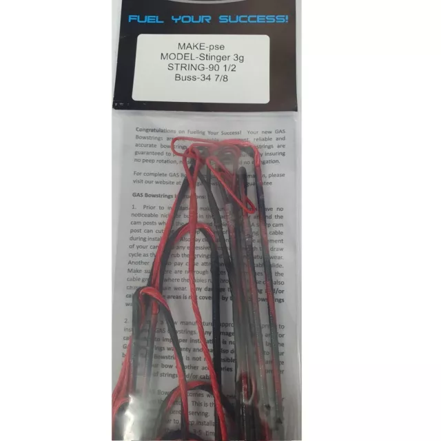 String and Cable Set Stinger 3G Red Black GAS