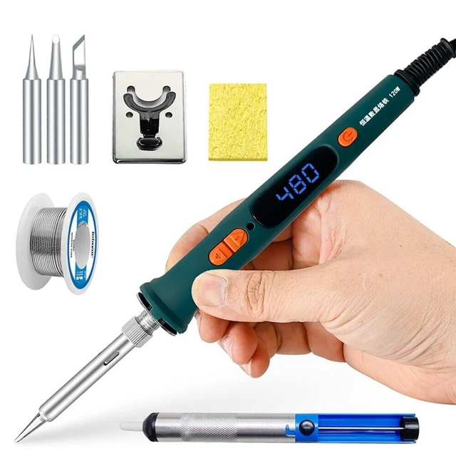 Kit de fer à souder à température réglable DEL pour réparation à faire soi