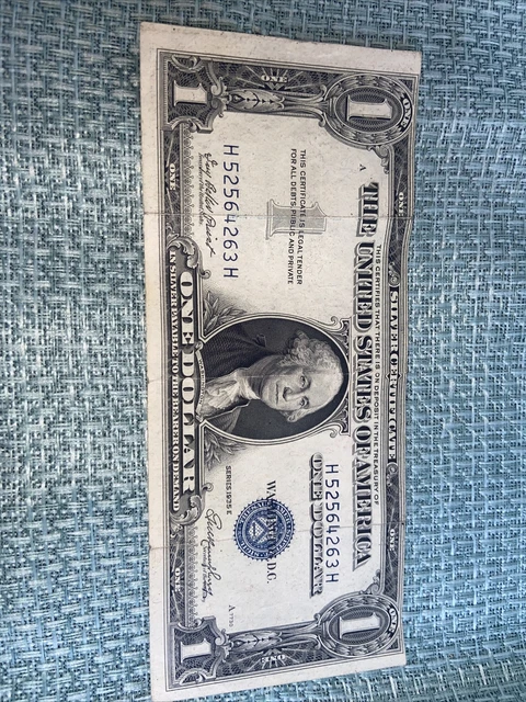 Series 1935 E  $1.00 One Dollar Silver Certificate Off Cut, MissCut Missprint