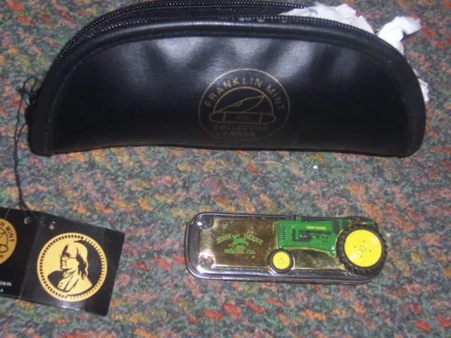 NEW FRANKLIN MINT john Deere Tractor Pocket Knife w/Case