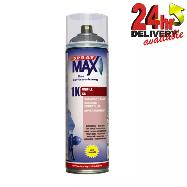 Spraymax 1K Unifill Primer Aerosol 500Ml - S6 Dunkelgrau Matt 680423