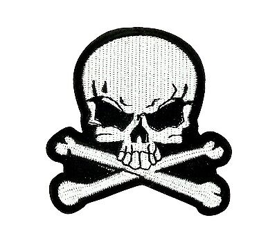 Patch toppe toppa ricamate biker skull teschio pirati pirata moto fiamme r2