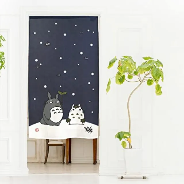 :apple:My Neighbor Totoro Noren Door Curtain Snowman Studio Ghibli Official