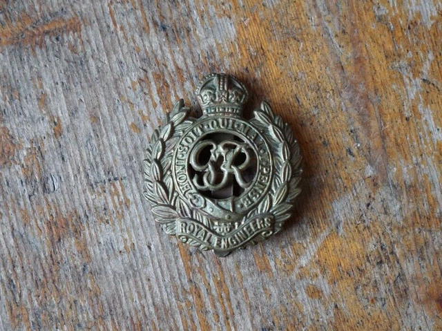 WW2 BRITISH ARMY Royal Engineers Brass Cap Badge £11.99 - PicClick UK