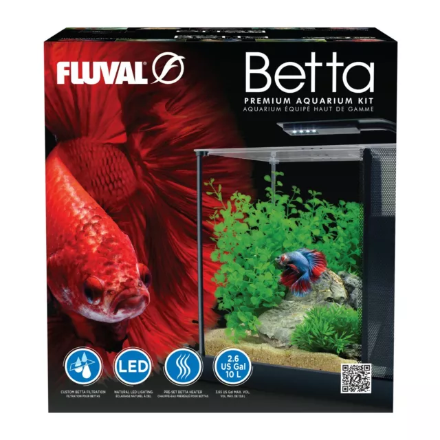 Fluval Premium Betta Kit - 2.6 Gallon