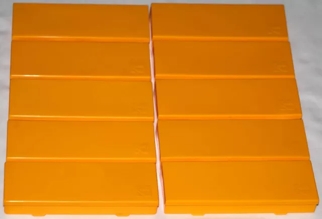 10 x 35mm Kodachrome Yellow Plastic Slide Storage Boxes