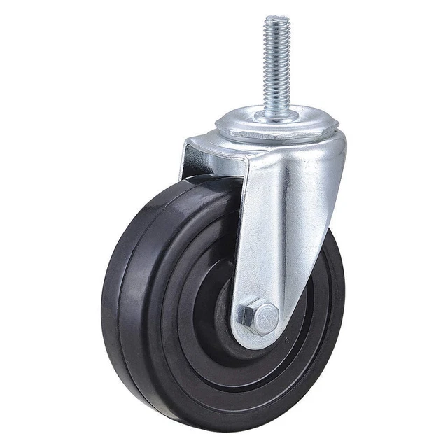 GRAINGER APPROVED DCRR04052S-S13 General Purpose Threaded Stem Caster,4"