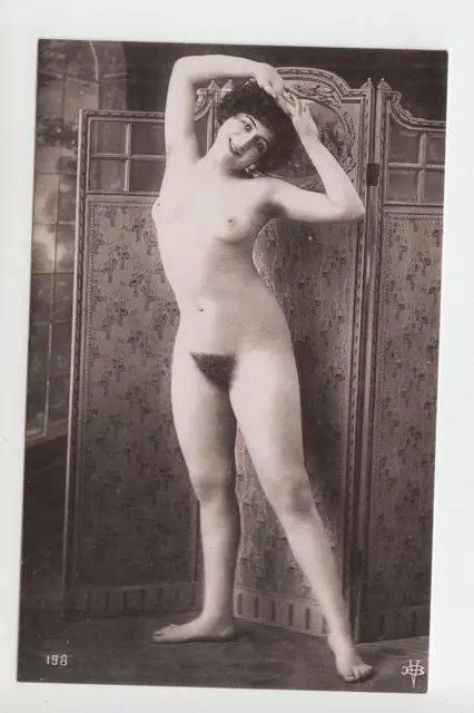 RPPC French nude risque females x 2 lot 6
