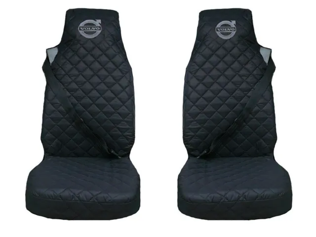 Volvo FH12 , FH16 Truck Seat Covers 2 piece (1+1) BLACK FH3