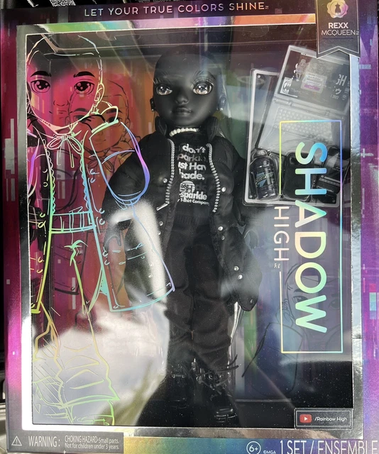 Poupée Shadow High Rexx McQueen – Mannequin Articulé Avec Tenue Mode Et 10 Accessoires – Cadeau Pour Enfants Et Collectionneurs Dès 12 Ans