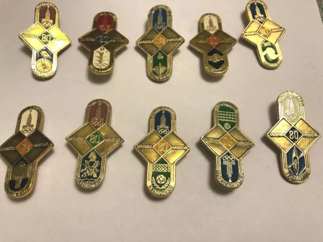 Russia (USSR) Moscow Olympics 1980 - original badges - lot 2 of 11