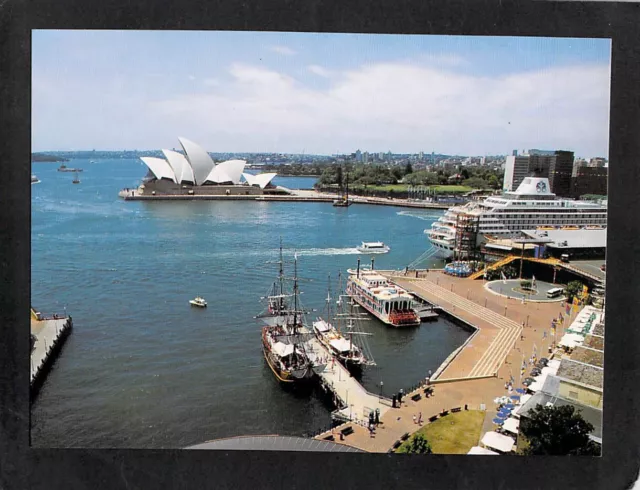 B6905 Australia NSW Sydney Opera House Tall Ship Circular Quay postcard