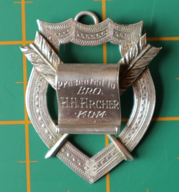 1946 Raob Kom Gradi Argento Marchiato Segreteria Colletto Gioiello Medaglia