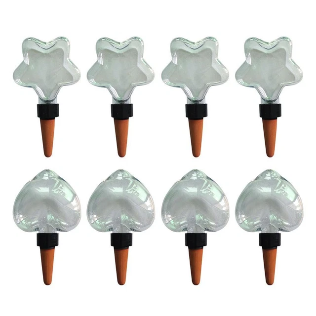 Haawooky Confezione Da 8 Globi Auto-irriganti In Vetro Trasparente Per Piante Dispositivo Di Irrigazione Automatico Per Piante Da Interno Ed Esterno~p115682964