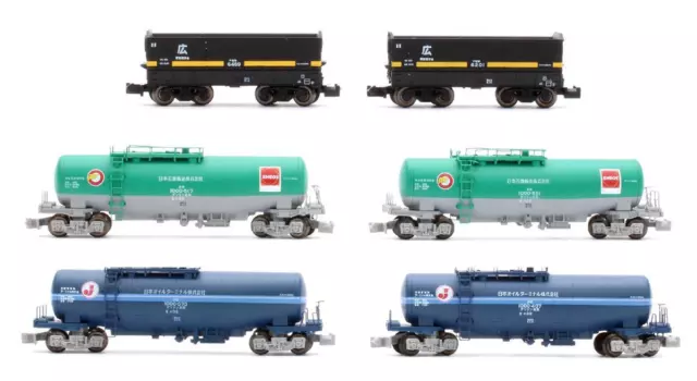 Rokuhan 'Z' Gauge T005-2/004-4/004-2 Lot Of 6 Assorted Tanker Wagons