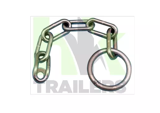 Trailer Safety CHAIN, Secondary Coupling, Unbraked, Ring, Breakaway Chain. Hitch