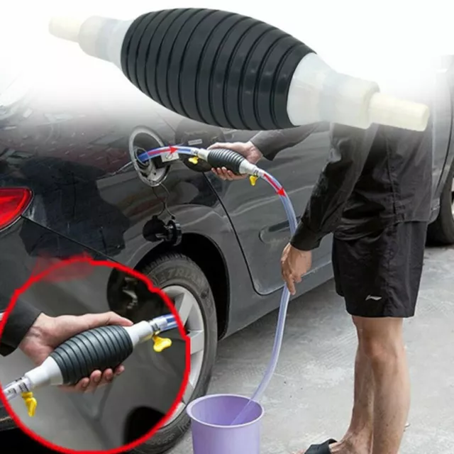 Handpumpe Notpumpe Absaugpumpe Umfüllpumpe für Wasser Benzin Diesel Öl Schlauch